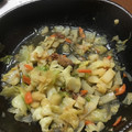 クックJJ6J4W☆'s cooksnap of when they made パクチーとキャベツとお揚げの炊いたん.