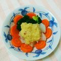 ＊れいぴん＊'s cooksnap of when they made 人参大根ブロッコリーの林檎ドレッシング.