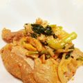 LunaJuno's cooksnap of when they made 調味料３つ☆豚肉ともやしのキムチマヨ炒め.