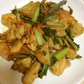 黒ねこ★'s cooksnap of when they made 小松菜鶏肉の炒め物♪簡単ホイコーローたれ.