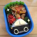 minch＊＊'s cooksnap of when they made キャラ弁車♡パトカー.