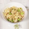 クックEEXWMR☆'s cooksnap of when they made 余った枝豆で混ぜご飯、ちりめんじゃこ＋.
