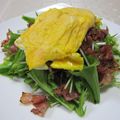 まねきねこにゃん's cooksnap of when they made 水菜のベーコンエッグサラダ.