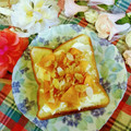 ももちゃんのれしぴ's cooksnap of when they made 【簡単 柿とハチミツの美意識トースト】.
