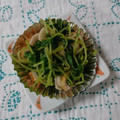 イチゴ、イチゴ。's cooksnap of when they made ❀お弁当に❀豆苗と竹輪のめんつゆ合え.