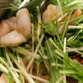 akikohtym's cooksnap of when they made エビたまと水菜の＊和風炒め＊.