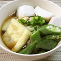 ヌーシ's cooksnap of when they made 里芋とおくらの煮麺　素麺消費簡単に♡.