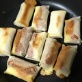 non☆nono's cooksnap of when they made 余った春巻きの皮で☆ウインナー巻き.