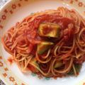 jam2kuro's cooksnap of when they made 簡単！本格的！トマトとアボカドのパスタ.