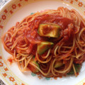jam2kuro's cooksnap of when they made 簡単！本格的！トマトとアボカドのパスタ.