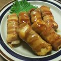 SoMiNemama's cooksnap of when they made 厚揚げの豚バラ巻き♪.