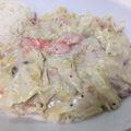 はやひ_34's cooksnap of when they made 鮭とキャベツのチーズクリーム煮.