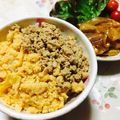 リーナママ♡'s cooksnap of when they made とってもヘルシー♪そぼろ丼.