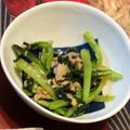 なっちゃんさんJR's cooksnap of when they made 小松菜とシーチキンの炒めもの.