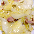 yukaboon's cooksnap of when they made ハクサイとベーコンのとろとろチーズ焼き.