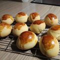 作家丸君's cooksnap of when they made 秋の贅沢スイーツ！一粒栗入り「栗饅頭」.