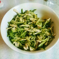 ナツナツナツミカン's cooksnap of when they made 中華の定番♪鶏肉と胡瓜の甘酢和え.