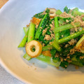 Qookoocoo's cooksnap of when they made 小松菜とちくわのそぼろ炒め.