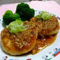 ななぐくん's cooksnap of when they made あれ??　なめたけハンバーグ(・・?.