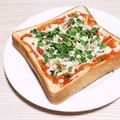 アクセル☆'s cooksnap of when they made ✰カイワレのピザ風トースト✰.