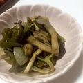 みーちゃん（・∀・）'s cooksnap of when they made ヒラタケとオクラの梅おかか和え♡.
