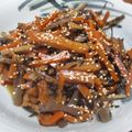ジョングレ's cooksnap of when they made 少し手間かけ＊ヒジキ入り＊キンピラごぼう.
