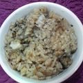 chica★'s cooksnap of when they made サトイモとモヤシの節約炊き込みご飯.