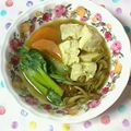 チェックのミニくま's cooksnap of when they made 豆腐となめこ・かぶの葉の煮物♪.