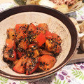 miwayon's cooksnap of when they made トマトの黒ごま和え.