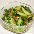 なゆほ's cooksnap of when they made 簡単！小松菜の乾燥桜エビ炒め♪.