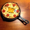 tanzak's cooksnap of when they made かぼちゃとほうれん草のスキレットキッシュ.