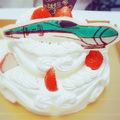 りあまま★'s cooksnap of when they made チョコとナパージュでキャラケーキ☆.