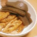 Sac’HiNa's cooksnap of when they made れんこん&蒟蒻にジュワッと焦がし醤油.