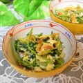 mielle's cooksnap of when they made 三つ葉と炒り卵の桜海老入りポン酢和え.