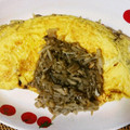 307号室's cooksnap of when they made 舞茸ともやしの中華風オムレツ.