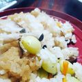 クックV3BGOY☆'s cooksnap of when they made 茸とぎんなんのおこわ.