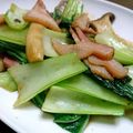 ピオーネ◍•㉦•◍'s cooksnap of when they made 簡単☆チンゲン菜とエリンギ炒め.