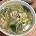 kk4788's cooksnap of when they made 簡単!!ふわふわ玉子のほうれん草スープ.