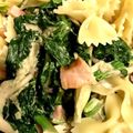 いおちひ's cooksnap of when they made ほうれん草とベーコンのクリームパスタ.