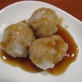 naotea's cooksnap of when they made 残ったご飯と里芋で！もちもちみたらし団子.