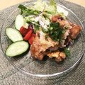 モモラッテ's cooksnap of when they made 鶏もも肉の竜田揚げおろしポン酢.