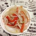 ぽぽきゅ's cooksnap of when they made 簡単かにかまオニオンサラダ.