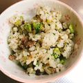 ぱんだ170071's cooksnap of when they made 牛すじとブロッコリーの和風炊き込みご飯.