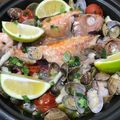 miyokok's cooksnap of when they made フライパンで簡単に♪鯛のアクアパッツァ.