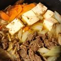 ふわぽん's cooksnap of when they made 白菜と厚揚げのコストコプルコギすき焼き風.