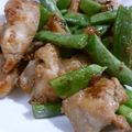 ぶどうなすび's cooksnap of when they made 簡単！サヤインゲンと鶏肉の香ばし醤油炒め.
