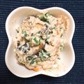 :えり坊's cooksnap of when they made 絹ごし豆腐と大根の葉☆優しい白和え.