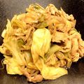 わかちま's cooksnap of when they made 豚こまもやし・キャベツのカレー炒め.