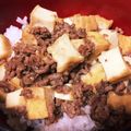 羽奈鳥's cooksnap of when they made 厚揚げのそぼろあんかけ丼☆.