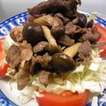 mashu1022's cooksnap of when they made 牛肉とシメジのにんにくバター醤油.